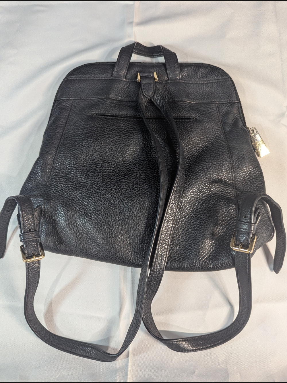 Michael Kors Black Leather Backpack - Picture 2 of 5
